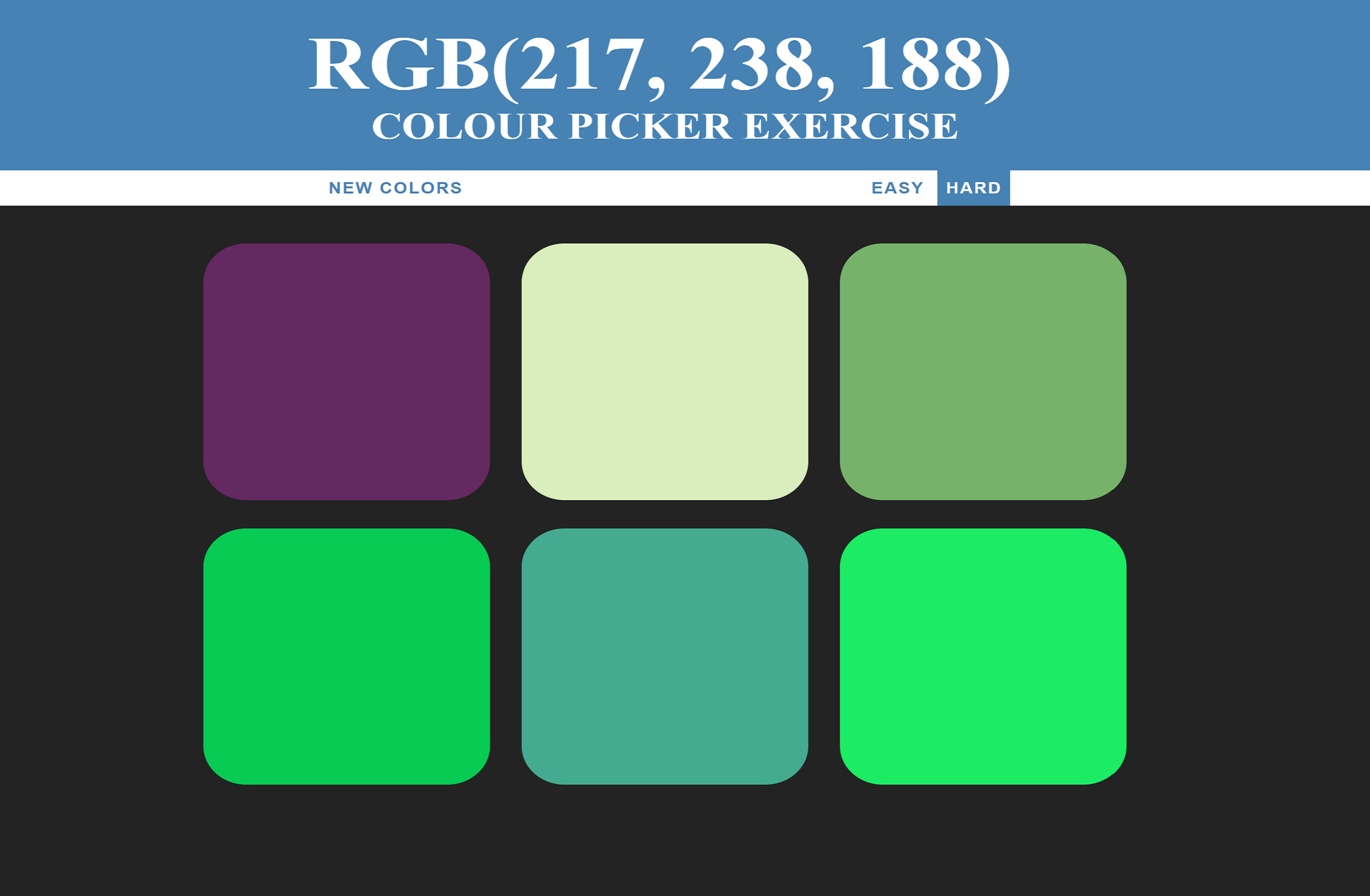 The Amazing Color Picker Game